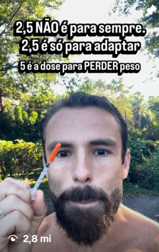 Vídeo: dose de 2,5 não é para sempre, 2,8 milhões de visualizações